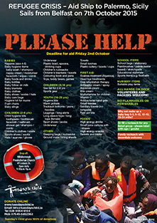 Tuesday's Child refugee crisis appeal poster