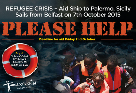 Aid ship to Palermo donation request