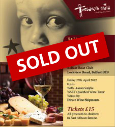 Wine and Cheese evening for Tuesday's Child