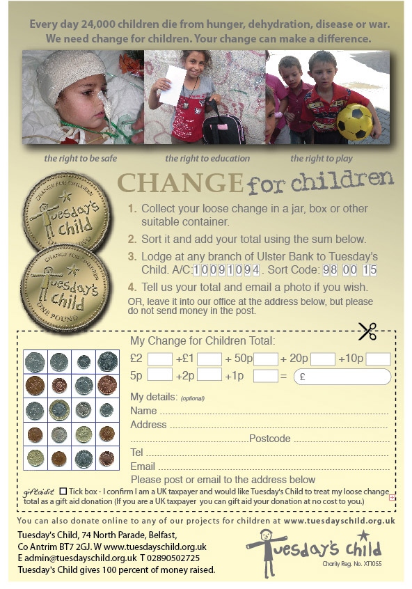 Change for Children reverse