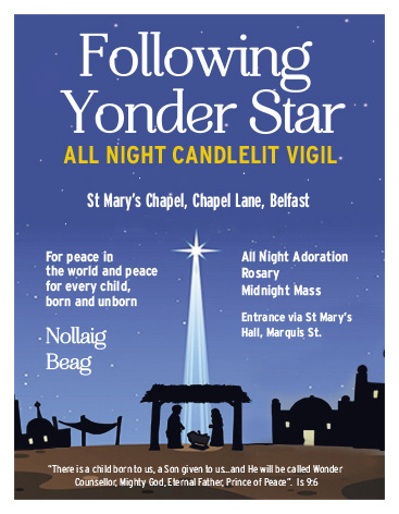 All Night Candlelit Vigil Thursday 5th January 2016