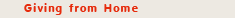 giving from home